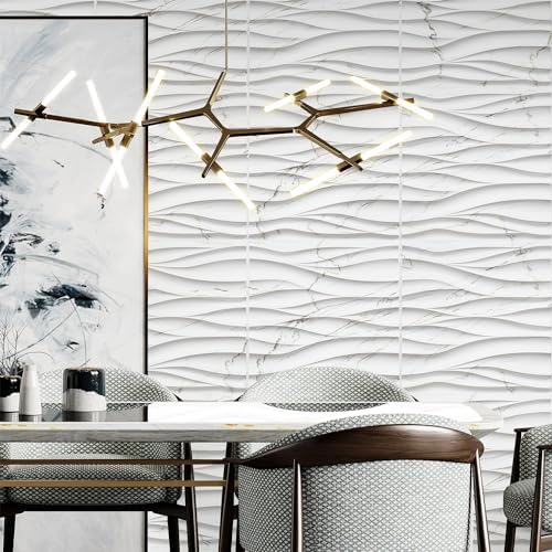 STICKGOO Wave 3D Wall Panels, 19.7" x 19.7" - Image 4