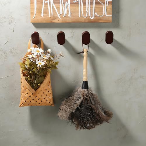 Screw-In Foot Shape Wall Hooks—Solid Beech Wood, PU Water-Resistant Coating - Image 2