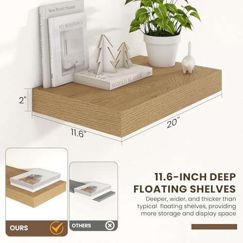FLYJOE 20 Inch Floating Shelves - Image 3