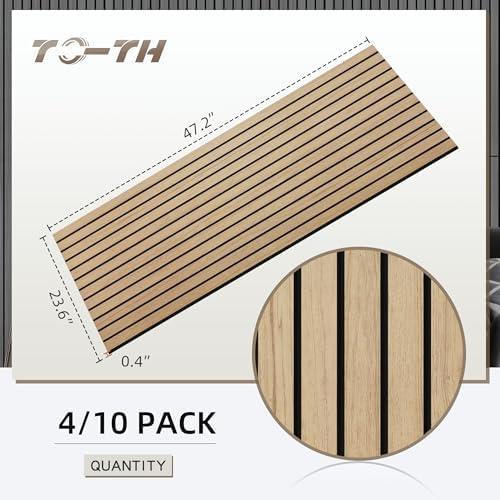 TO-TH Soundproof Panels Decorative Noise Absorbing Wall Panel 4 Pack - Image 2