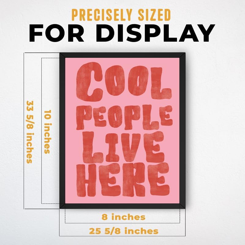 InkFlow Posters Cool People Live Here Canvas Poster - Image 3