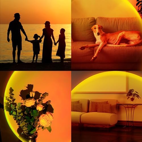 XEBKOR Sunset Lamp Projector, 360 Degree Rotation Sun Lamp Led Night Light - Image 6