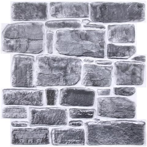 COMSTICKC 3D Faux Stone Wall Panels Peel and Stick by COMSTICKCDECOR