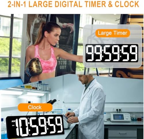 TXL 17.2" Large Digital Timer Clock, Countdown Timer - Image 2