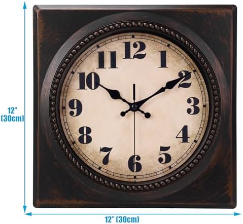 Wall Clock Vintage 1950s Style - Image 2