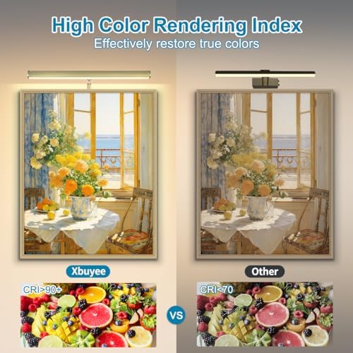 LED Picture Lights for Paintings Plug in, 14 Inch 4W Adjustable Art Light - Image 3