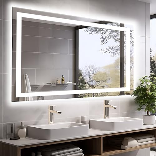 EchosLife 60"x40" LED Mirror for Bathroom by EchosLife