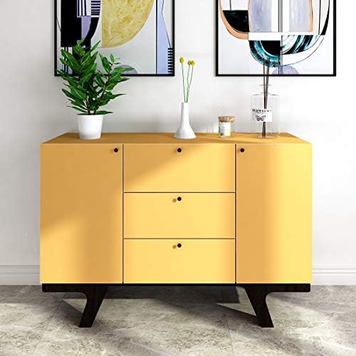 LACHEERY Matte Yellow Peel and Stick Modern Wallpaper - Image 3