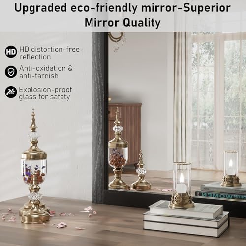 PAIHOME Black Farmhouse Bathroom Vanity Mirror 24" x 36" - Image 4