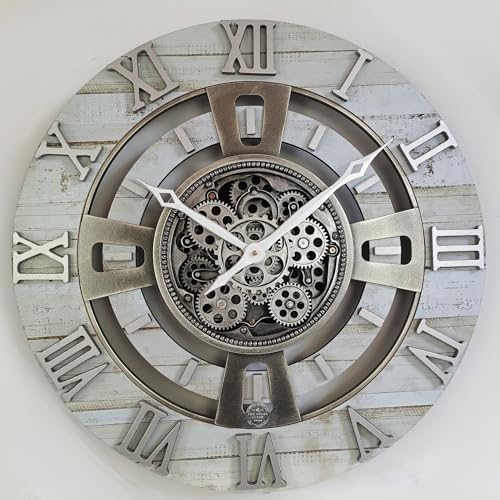 ImprovingLife The Gears Clock Real Moving Gear Wall Clock England Line) - Image 6