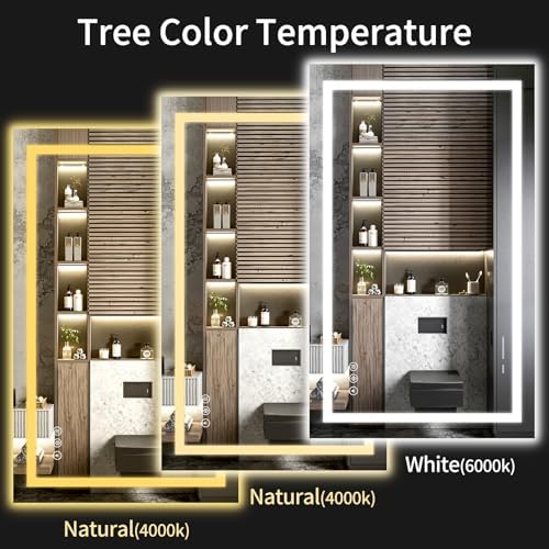 24"x48" Lighted LED Bathroom Mirror - Image 4