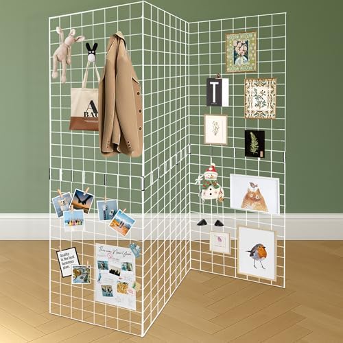 Grid Wall Panels 3 Pcs, Commercial Grade Gridwall Panels, Metal Grid Wall Panel by Unknown