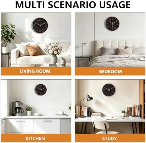 Modern Silent Wall Clock, 14 Inch Wall Clocks Battery Operated - Image 7