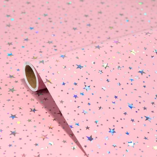 JPK Pink Holographic Star Wallpaper by Unknown