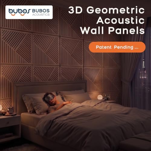 BUBOS 6 PCS Art Sound Absorbing Panels 23.6x23.6" Decor Acoustic Wall Panel - Image 2