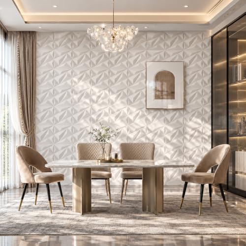 3D PVC Wall Panels White Diamond Textured 12x12in 33 Pack - Image 2