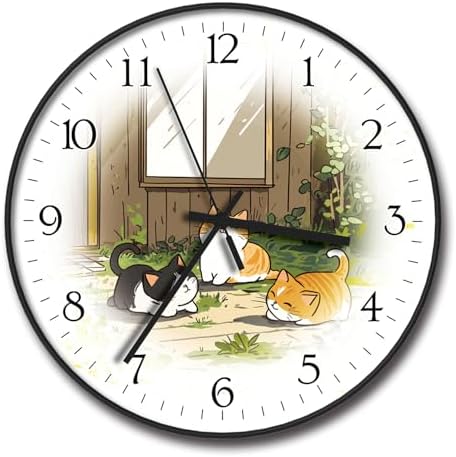 8 inch Decorative Wall Clock Battery Operated by Procosify