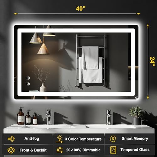 LED Bathroom Mirror with Lights - Image 2