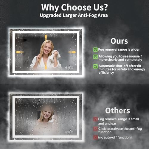 30"x48" LED Bathroom Mirror - Image 3