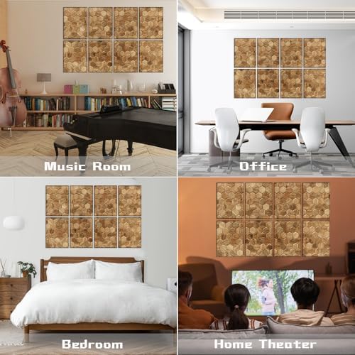 8 Pack Art Acoustic Panels Soundproof Wall Panels, 48X32Inches Sound Dampening - Image 6