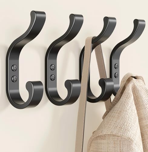 Coat Hooks Wall Mount, Heavy Duty Wall Hooks by BUSSDIS