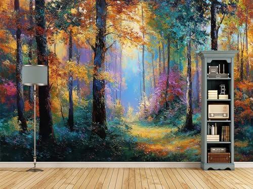 Autumn Forest Scenery Bedroom Mural Peel and stick-58 x80 - Image 2