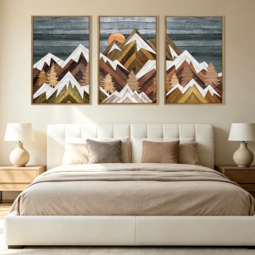 BINCUE Extra Large Mountain Wall Art Decor large Artwork Mountain Wall Decor - Image 5