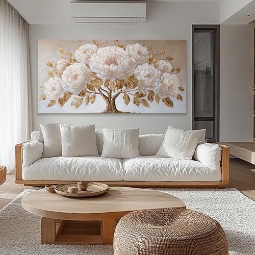 Gold Large Wall Art Decor 29"x58" Tree Of Life Wall Art - Image 5