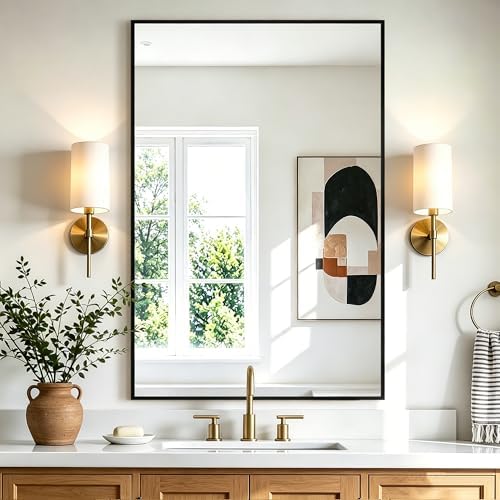 Rectangular Bathroom Mirror by AMOISE
