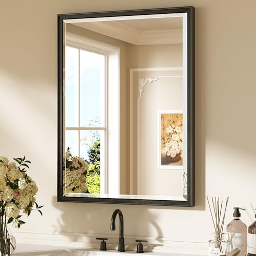 Keonjinn 24"x32" Black Bathroom Mirrors by Keonjinn