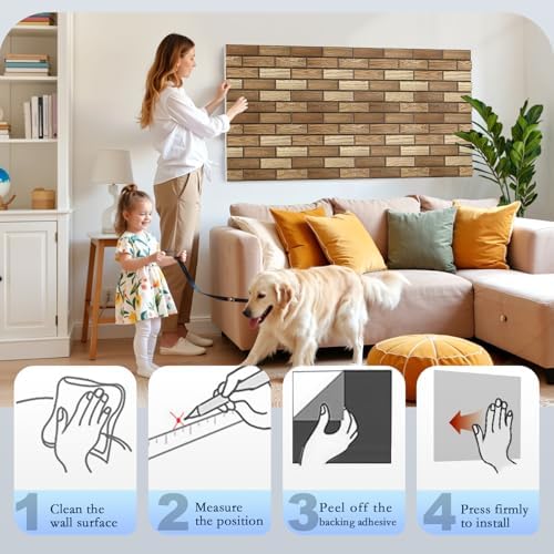 ArtVivid 12Pack Acoustic Panels, Brick Pattern Sound Proof Panels - Image 6