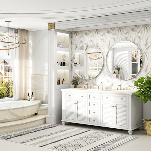 48 Inch Round Bathroom Mirror - Image 4