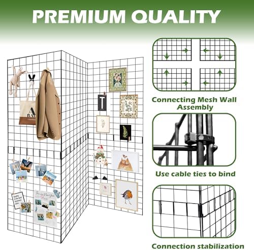 Grid Wall Panels 3 Pcs, Commercial Grade Gridwall Panels, Metal Grid Wall Panel - Image 4