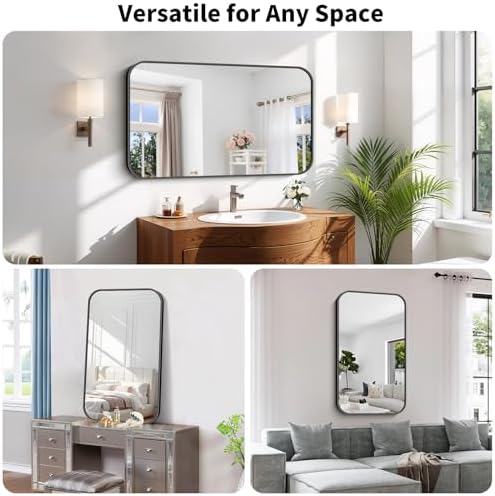 Koonmi Bathroom Wall Mirror, 24x42 Inch Large Vanity Mirror - Image 6