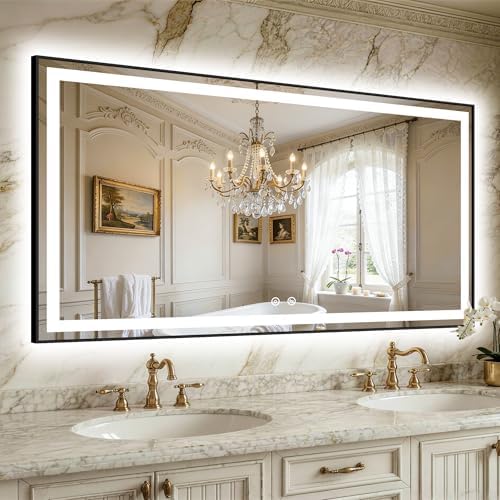 LED Bathroom Mirror with Lights by FICTOR
