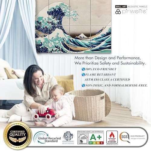 PINWELIFE® Masterpiece Acoustic Art Panels, Decorative Acoustic Wall Art - Image 6
