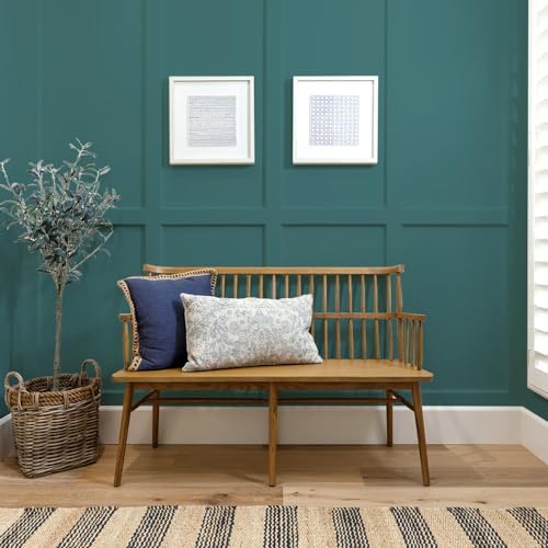 Teal Peel and Stick Wallpaper Solid Teal Contact Paper A Set of 15.7"x472" - Image 4
