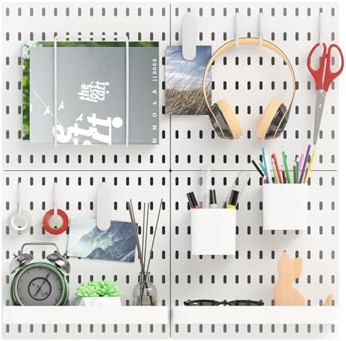 Plastic 15pcs Pegboard Wall Organizer Kit by Dobures