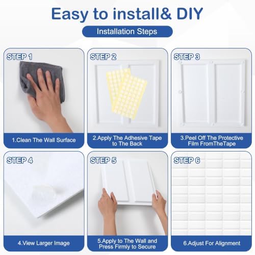 12 Pack 3D Wall Panels for Interior Wall Decor, Accent Wall Panels for Office - Image 6