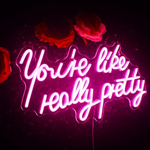 Lucunstar You're Like Really Pretty Neon Sign Led Sign Pink Led Neon Light - Image 2