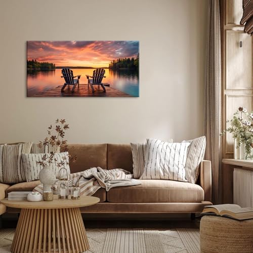 Lasdel Calm Lake Landscape Wall Art - Image 4