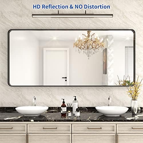 WEER Black Bathroom Vanity Mirror 72X32 Inch - Image 2