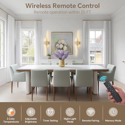 Wireless Wall Sconces Set of Two - Image 5