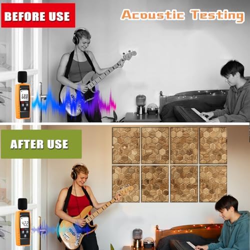 8 Pack Art Acoustic Panels Soundproof Wall Panels, 48X32Inches Sound Dampening - Image 4