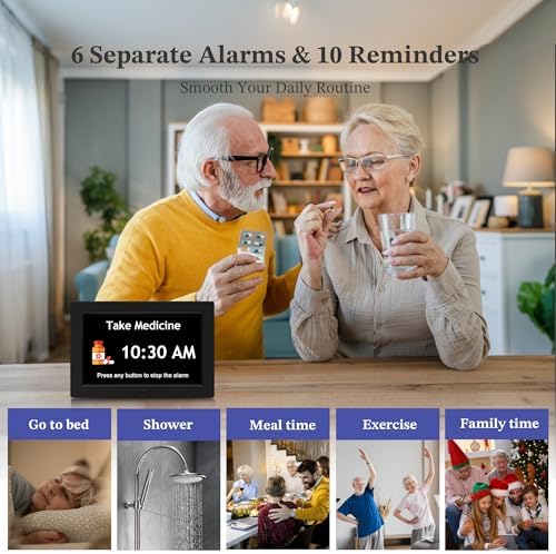 10.1'' Extra Large Digital Clock, Dementia Clocks - Image 4