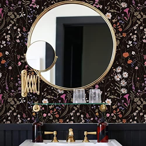 Wallpaper Self-Adhesive Blooming Vintage Colourful Flowers Wall Paper - Image 2