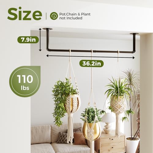 Bamworld Hanging Planters for Indoor Plants Plant Hanger Indoor - Image 6