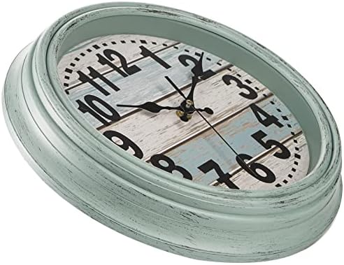 ZENFUN 12'' Rustic Wall Clock, Silent Non Ticking Clock Quartz Wall Clock - Image 4