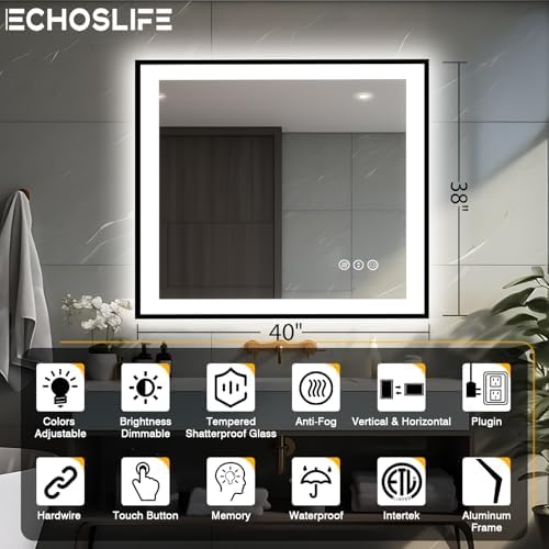 EchosLife 40x38 Lighted Mirrors - Image 2
