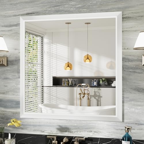 Briivue Bathroom Wall Mirror, 36x36 Inch by Briivuemodernmirrors